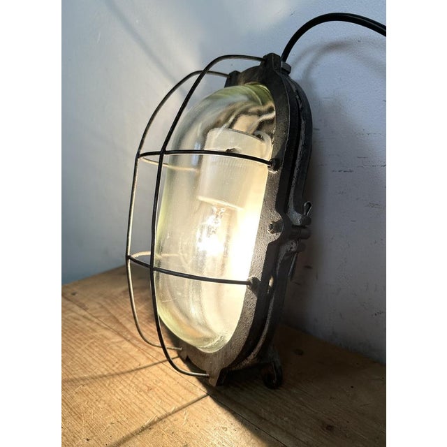 Industrial Cast Iron Wall Light, 1960s For Sale - Image 12 of 16