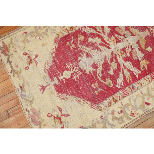 Late 19th Century Turkish ghiordes accent size rug 3'10'' x 6'