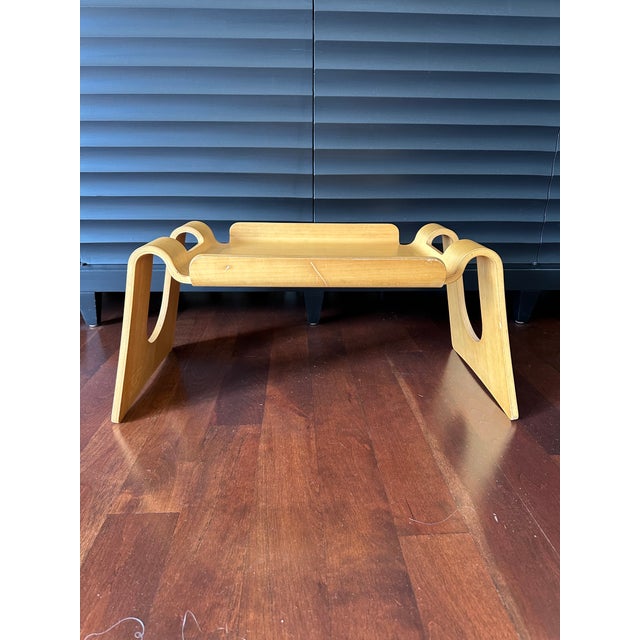Wood Vintage Magis Bentwood Low Table - Made in Italy For Sale - Image 7 of 16