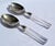 1960s Christofle Hotel Style Serving Silverplate Spoons Faceted Crystal Handle - Set of 2 For Sale - Image 12 of 12