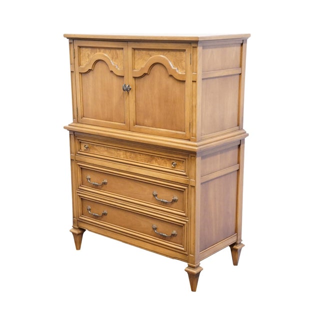 Weiman Weiman the Rockwood Collection Solid Cherry Italian Neoclassical 40" Chest on Chest 533-111 For Sale - Image 4 of 15