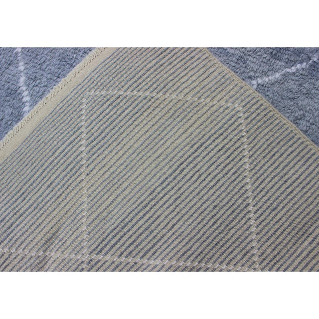 Modern Tulu-Moroccan Rug With All-Over Lattice Design For Sale - Image 12 of 13