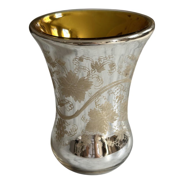 Bauernsilber Glass Cup, Germany, 1880s For Sale