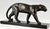 Metal Emile Louis Bracquemond, Sculpture of Walking Panther, 1930, Bronze and Marble For Sale - Image 7 of 14