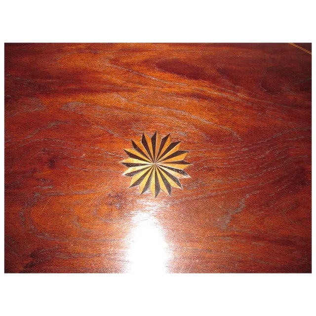 Antique English Colonial Mahogany Center Table Circa 1835 For Sale - Image 4 of 9