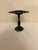 Vintage Gothic Black Cast Iron Pillar Candle Holder Stand-Ornate Open Work Tazza For Sale - Image 4 of 4