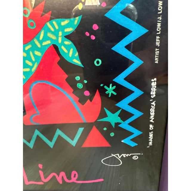 1980s 1980s Jeff Low “Coyote Chorus Line” Southwestern Pop Art Poster For Sale - Image 5 of 5