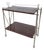 Mid-Century Modern Folding Serving Trolley with Rosewood and Chrome Frame, 1960s For Sale