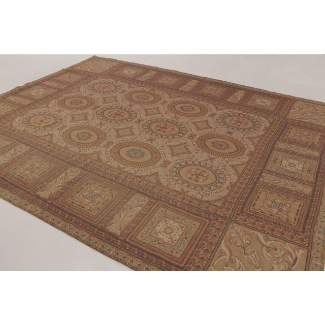 This 9x12 vintage European Aubusson needlepoint rug is a graceful addition to Rug & Kilim’s European collection, handwoven...