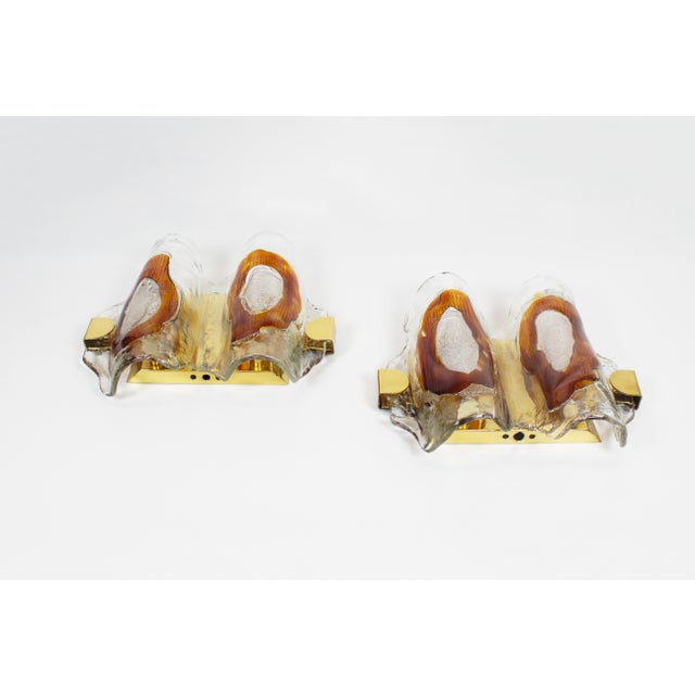 Vintage Wall Lamps in Murano Glass from Hillebrand, 1970s, Set of 2 For Sale - Image 4 of 13