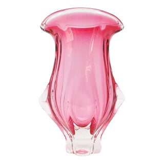 Postmodern Vase from Chribska Glassworks, Former Czechoslovakia, 1930s For Sale