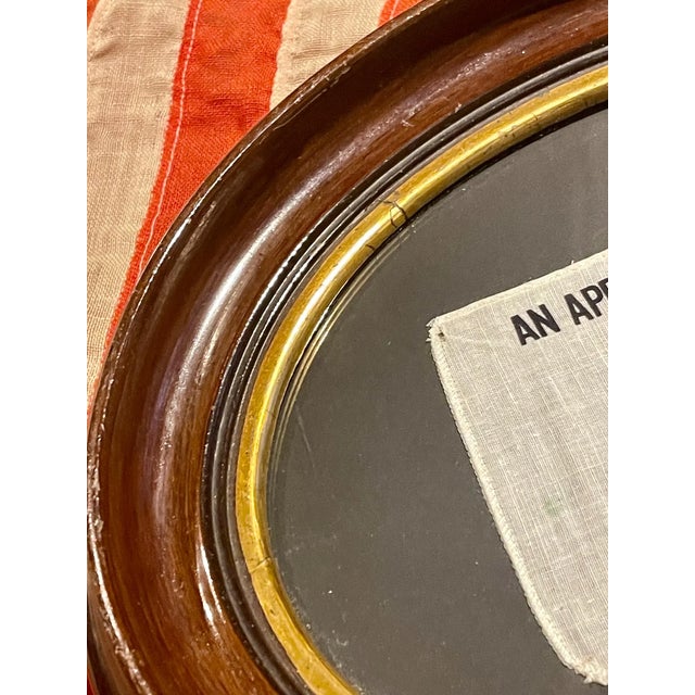 Authentic Vintage American Revolutionary Flag Bicentennial 1976 an Appeal to Heaven Beautifully Presented in 19th Century Walnut Frame. For Sale - Image 4 of 7