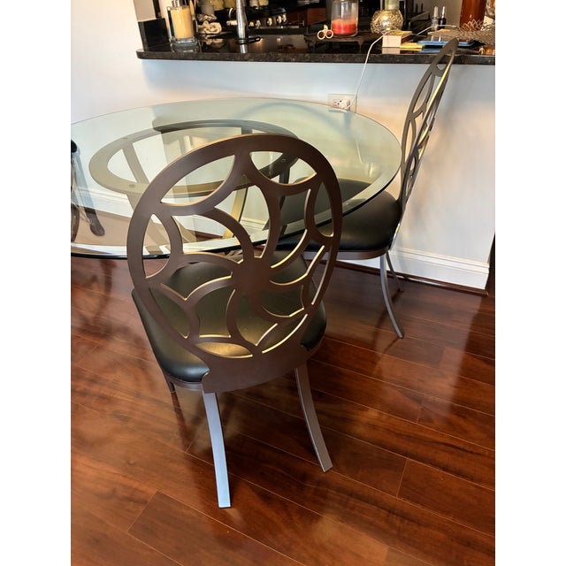 Metal Dia Design Institute of America Dining Table and 4 Chairs For Sale - Image 7 of 12
