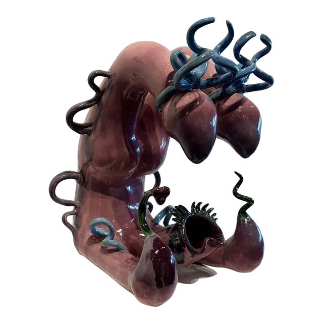 Contemporary Surreal Abstract Ceramic Sculpture by Jeremy Plotkin Wong For Sale