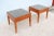 Wood Contemporary George Simons for Brayton Donovan Granite Square Side Tables, a Pair For Sale - Image 7 of 13