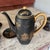 1960s Vintage Kutani China Hand-Painted Black & Gold Japanese Tea Set With Teapot & Cups - Set of 15 For Sale - Image 5 of 18