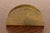 A gorgeous Arts & Crafts period brass finished copper letter rack with distinctive sunburst pattern By Roycroft (signed...