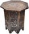 Gorgeous antique handcrafted Anglo-Indian accent table featuring an intricate hand-carved solid rose-wood with an ornate...