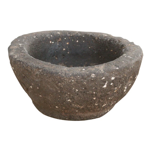 Antique Country Kitchen Stone Bowl For Sale