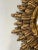 Rare 1940s French Big 24" Convex Gold Gilt Sunburst Starburst Mirror For Sale - Image 4 of 10