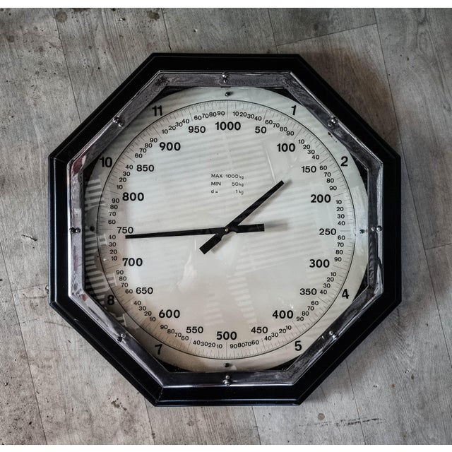 Large Industrial Clock, 1950s For Sale - Image 9 of 9