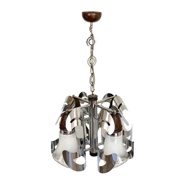 Italian Murano Glass Chandelier from Mazzega, 1970s For Sale - Image 17 of 17