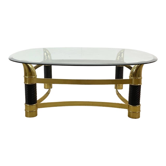 Vintage Modern Tusk Coffee Table After Tommaso Barbi For Sale
