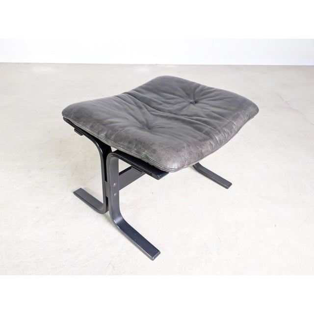 We are offering a beautiful and very well-maintained vintage armchair with ottoman by Westnofa Vestlandske from Norway for...