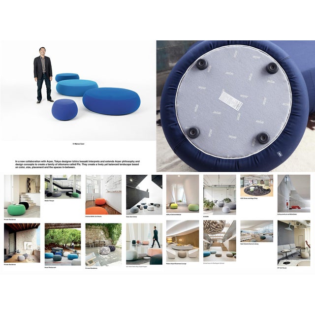 1990s Postmodern Pix 95 2 Seat Modular Ottoman by Ichiro Iwasaki for Arper For Sale - Image 11 of 11