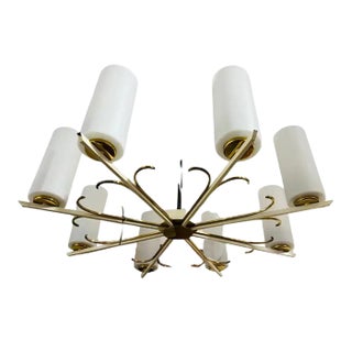 Large 1950s Austrian Mid-Century Chandelier For Sale