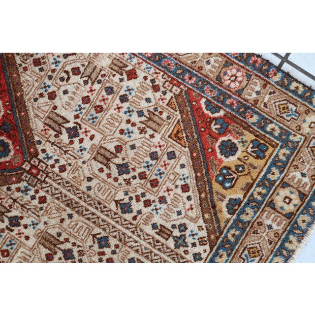 1930s 1930s, Vintage Persian Malayer Rug 3' X 4' For Sale - Image 5 of 11