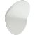 Bend Large Round Light in White Designer: Peter Bristol Height: 11.5" Extension: 3.75" Backplate: 5.5" x 11.75" Oval...