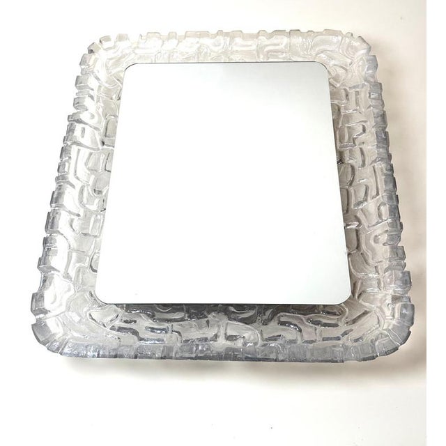 Large Six-Light Acrylic Wall Mirror from Erco, Germany, 1970s For Sale - Image 3 of 18