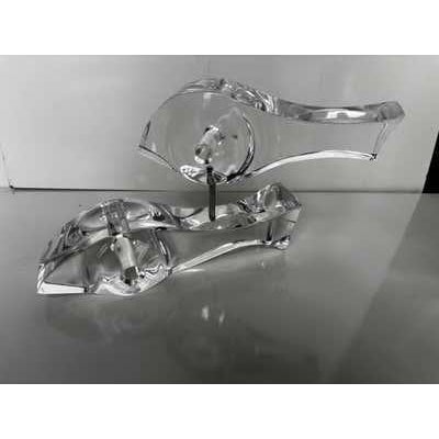 Ritts Co. Pair of Lucite Fish. Fish spin on an aluminum pin so you can place them in your desired position. Nice Original...