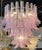 Pink Modern Pink Murano Style Glass Saddle Form Chandelier For Sale - Image 8 of 8
