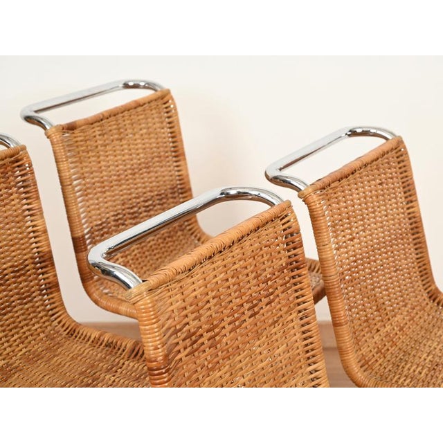 MR10 Rattan Chairs by Ludwig Mies Van Der Rohe for Knoll, 1960s, Set of 2 For Sale - Image 12 of 18