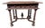 French Walnut Side Table with Twisted Turned Legs For Sale