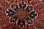 Red Heriz Rug 9'7'' X 12'5'' Red Wool Vintage Tribal Hand-Knotted Oriental Carpet For Sale - Image 8 of 15