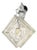 European Pressed Glass and Metal Wall Light, 1970s For Sale