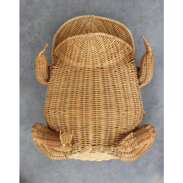 1970s French Wicker Frog Basket by Olivier Cajan, 1970 For Sale - Image 5 of 8