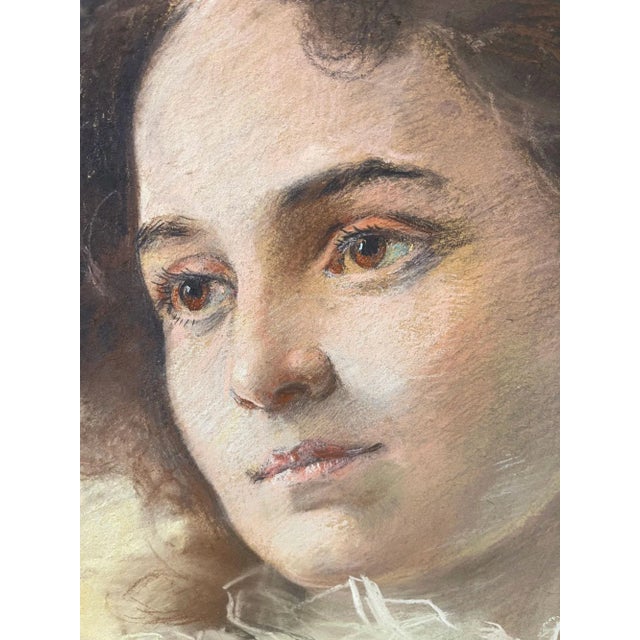 Wilhelm Heinrich Schneider Pastel Painting For Sale - Image 4 of 9