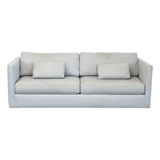 Room & Board Modern 3-Seat Sofa in Light Gray Fabric For Sale