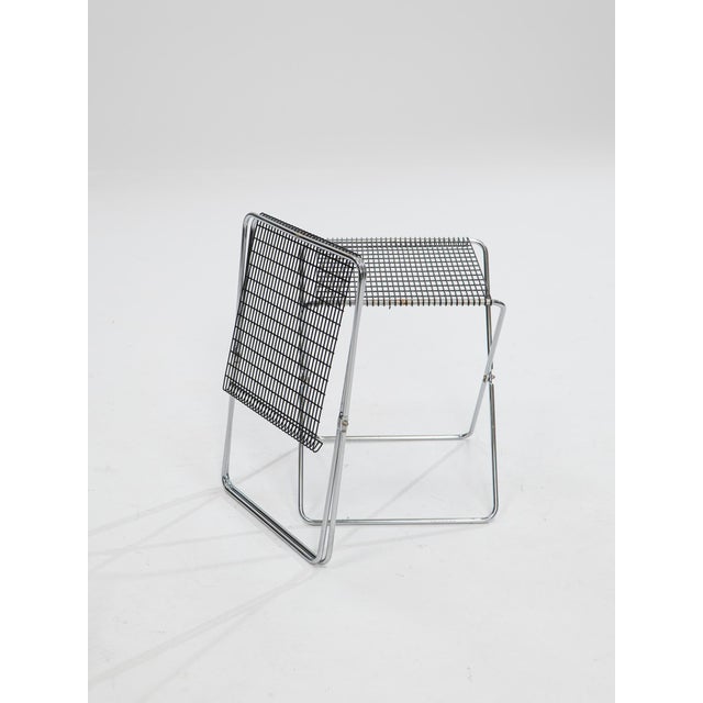 Vintage Italian Folding Stools by De Marco & Rebolini for Robots, 1970s, Set of 2 For Sale - Image 4 of 6