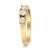 Haus of Brilliance 14K Yellow Gold Plated .925 Sterling Silver 1/4 Cttw Diamond 3 Stone Illusion Plate Ring (J-K Color, I1-I2 Clarity) - Size 7 For Sale - Image 4 of 7