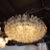 Transparent Modernist Polyhedral Chandelier in Topaz, Citrine & Clear Handblown Murano Glass For Sale - Image 8 of 9