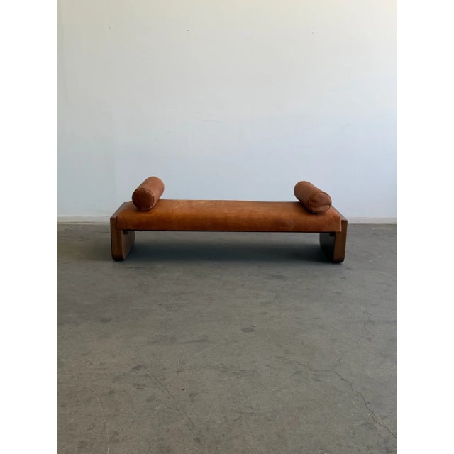 Contemporary La Luna Daybed - In Aged Leather For Sale - Image 3 of 16