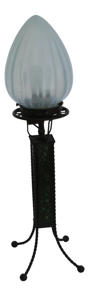 Tiffany Style Lamp, New Glass Re-Wired