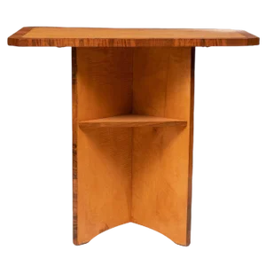 British Art Deco Side Table in Satin Birch, 1930