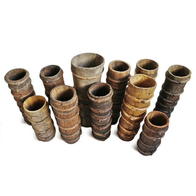 Antique Butter Churn Wood Pot For Sale - Image 4 of 8