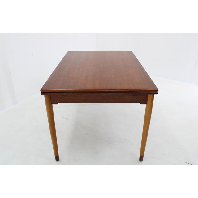 Teak Extendable Dining Table from Borge Mogensen, Denmark, 1960s For Sale - Image 6 of 14